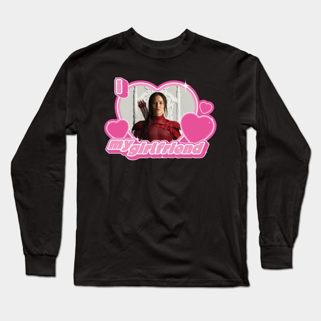 Katniss Girlfriend Long Sleeve T-Shirt by Hanneliza